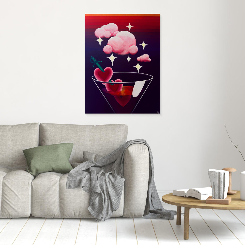 Heart Martini (Limited Edition Canvas Print)