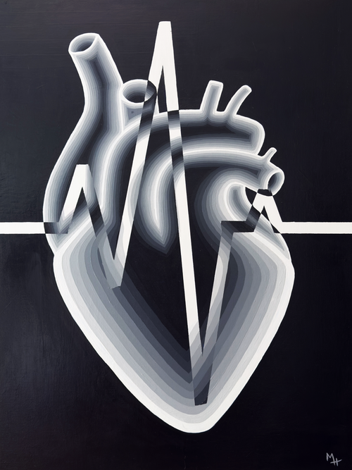 Black and White Heart