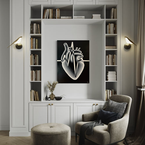 Black and White Heart