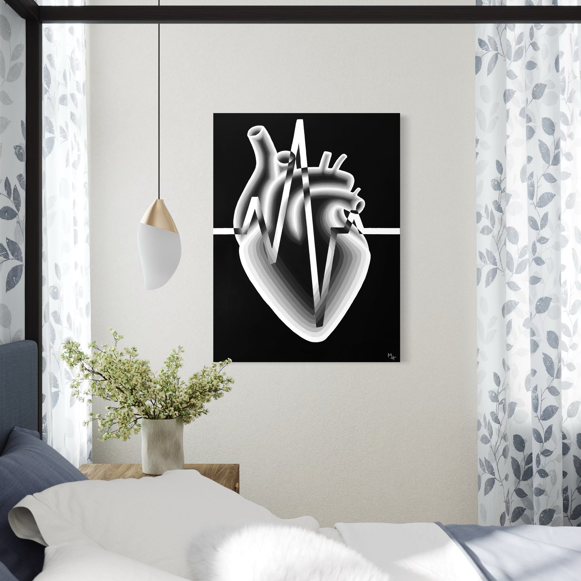 Black and White Heart