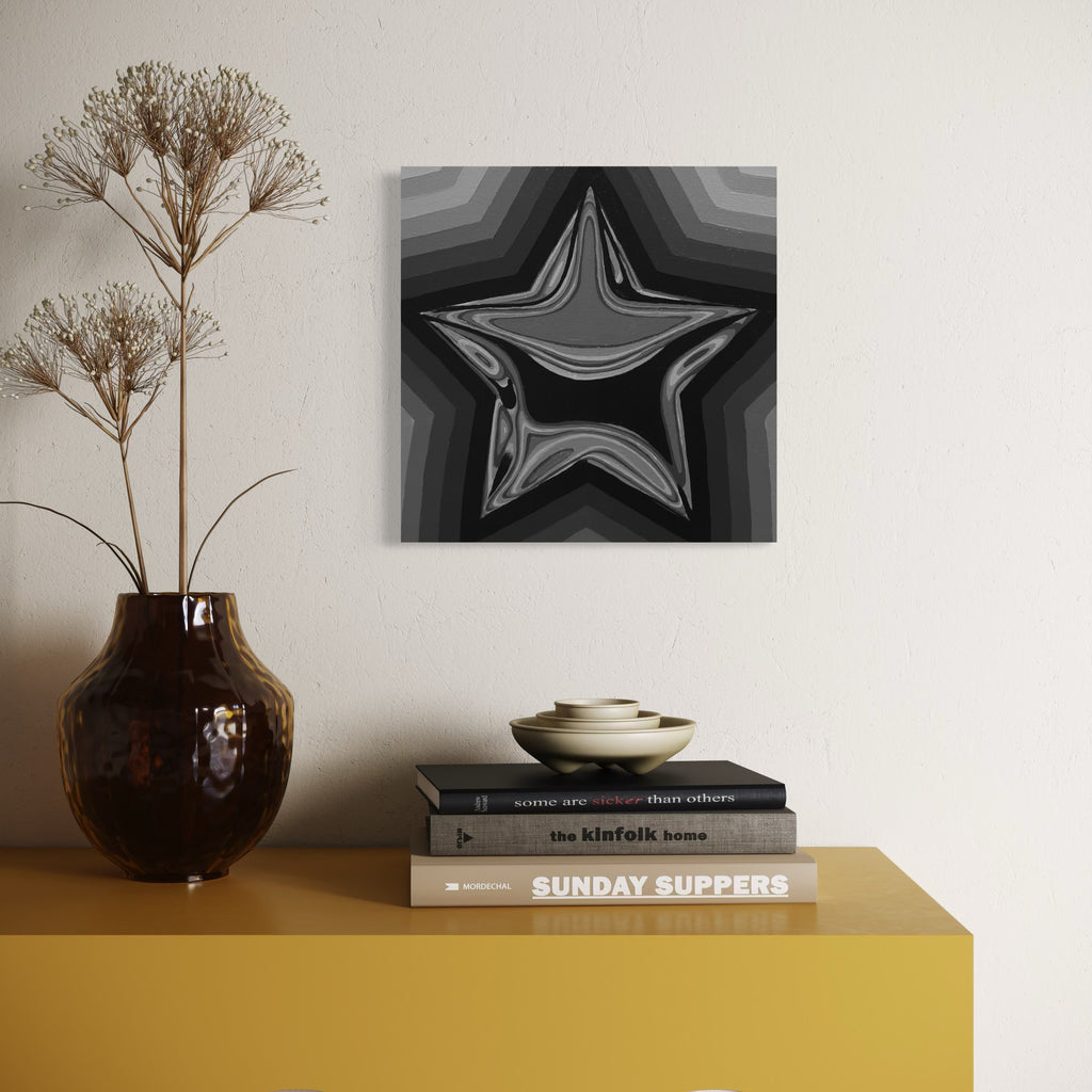 Grayscale Iridescent Star