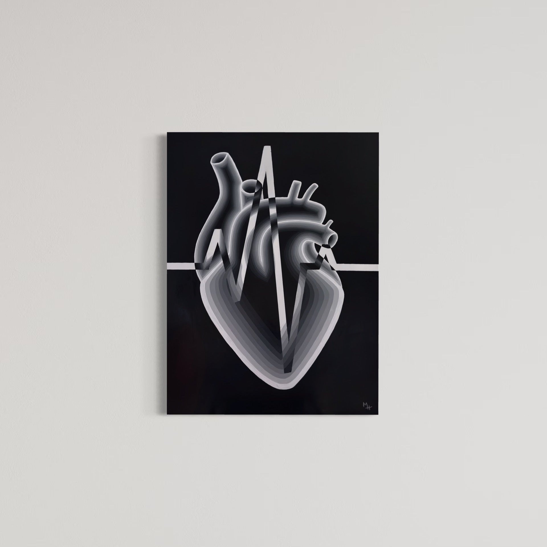 Black and White Heart