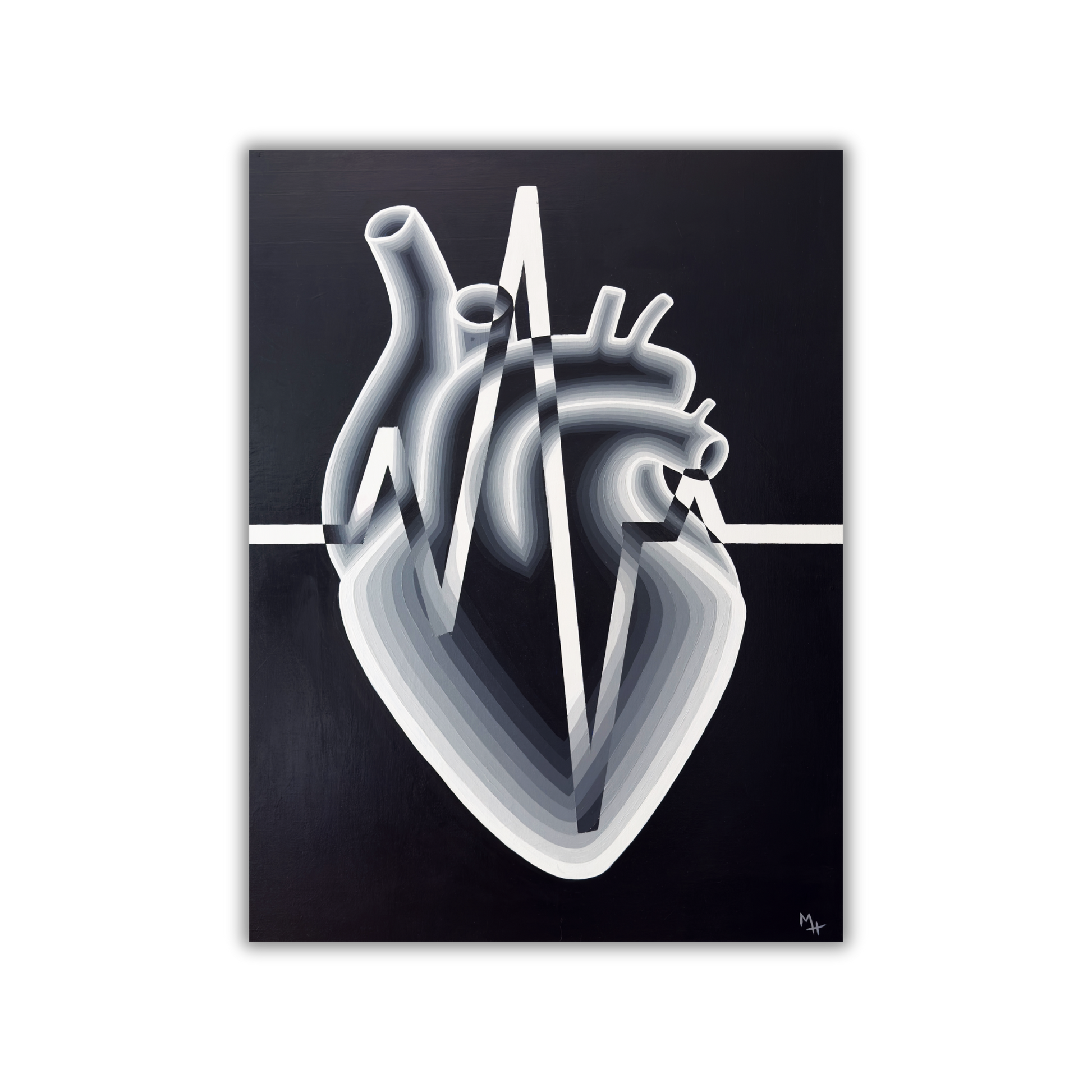 Black and White Heart