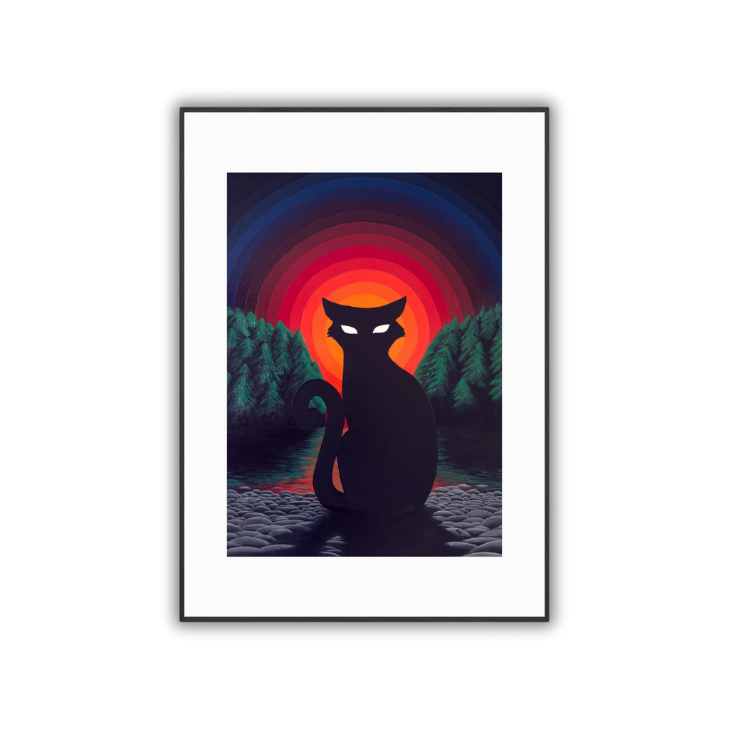 Ethereal Cat (Fine Art Paper Print)