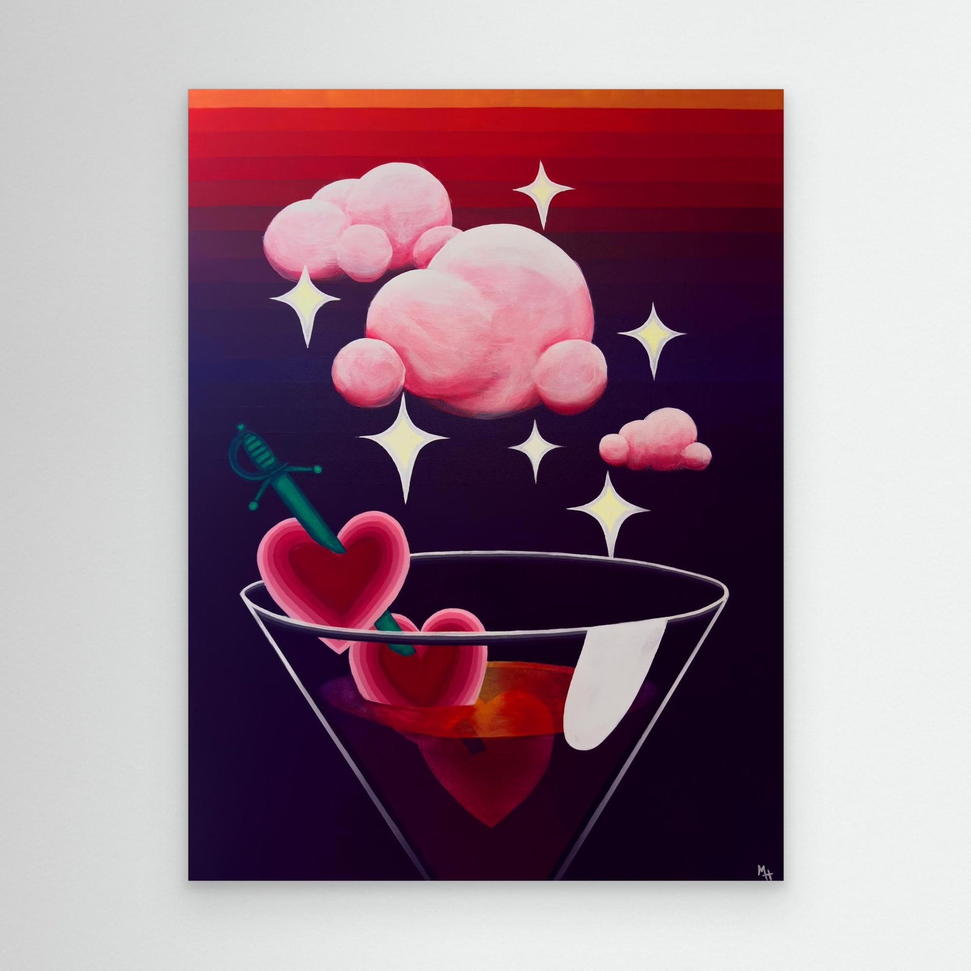 Heart Martini (Limited Edition Canvas Print)