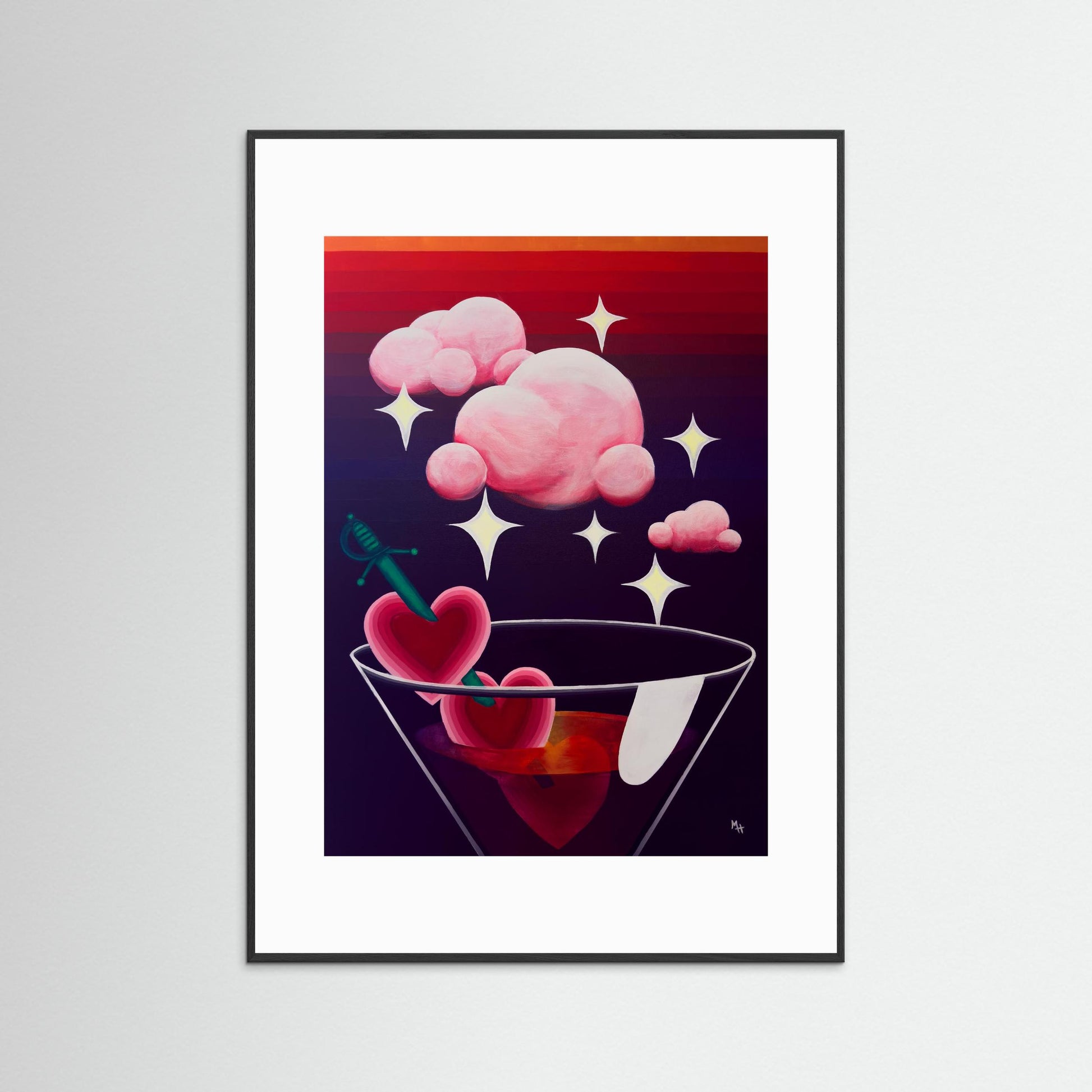 Heart Martini (Limited Edition Paper Print)
